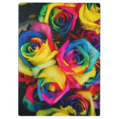 Kleurrijke rozen klembord (Achterkant)