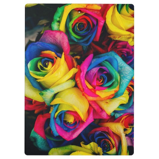 Kleurrijke rozen klembord (Achterkant)