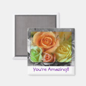 Kleurrijke Rozen-magneet Magneet (Voorkant / Achterkant)