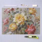 Kleurrijke Rozen Print Decoupage / Tissuepapier (Craft)
