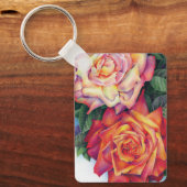 "Kleurrijke Rozen" Sleutelhanger (Voorkant)