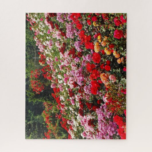 Kleurrijke rozen tuin legpuzzel (Verticaal)