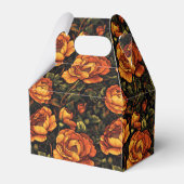 Kleurrijke rozen verjaardagsgunstdoos om bedankt t bedankdoosjes (Achterkant)