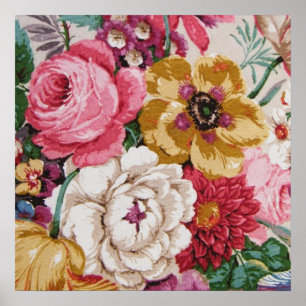 Kleurrijke  Rozen voor meisjes die Floral schilder Poster