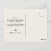 Kleurrijke Rozen Waterverf Bloemen Dank u Briefkaart (Achterkant)