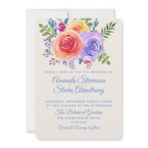 Kleurrijke Rozen Waterverf Bloemig