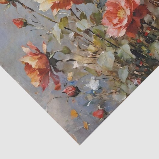 Kleurrijke Rozen Waterverf Decoupage Tissuepapier (Detail)