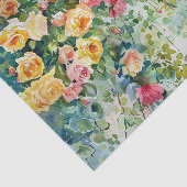 Kleurrijke Rozen Waterverf Decoupage Tissuepapier (Detail)
