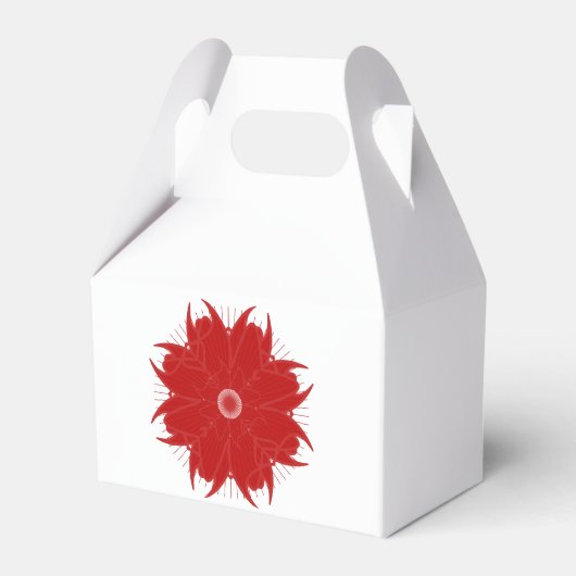 Kleurrijke rozet gunstbox bedankdoosjes (Achterkant)