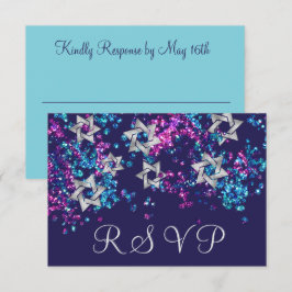Kleurrijke RSVP Silver Star Glittery Confetti