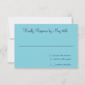 Kleurrijke RSVP Silver Star Glittery Confetti Kaartje (Achterkant)