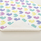 Kleurrijke Rubber Duckies Baby Kinder Sherpa Deken (3/4)