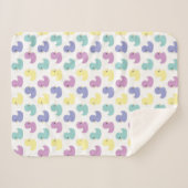 Kleurrijke Rubber Duckies Baby Kinder Sherpa Deken (Voorkant (horizontaal))