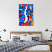Kleurrijke Ruggengraat Chiropractie Canvas Art Kie Afdruk (Insitu (Slaapkamer))