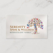 kleurrijke ruggengraatboom visitekaartje (Voorkant)