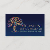 kleurrijke ruggengraatboom visitekaartje (Voorkant)