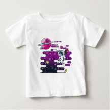 Kleurrijke Ruimte Astronaut Retro Illustratie