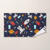 Kleurrijke ruimte bad handdoek (Handdoek)