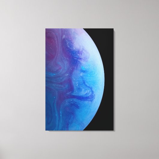 Kleurrijke ruimte canvas afdruk (Voorkant)