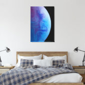 Kleurrijke ruimte canvas afdruk (Insitu (Slaapkamer))