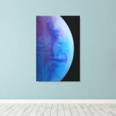 Kleurrijke ruimte canvas afdruk (Insitu (Houten vloer))