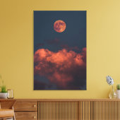 Kleurrijke ruimte canvas afdruk (Insitu (Woonkamer))