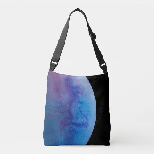 Kleurrijke ruimte crossbody tas (Voorkant)
