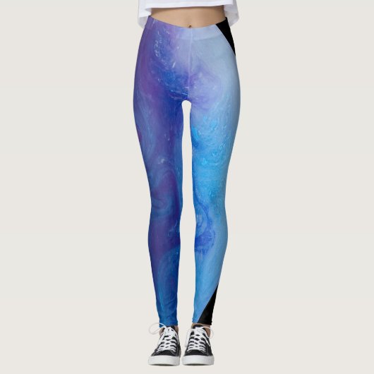 Kleurrijke ruimte leggings (Voorkant)