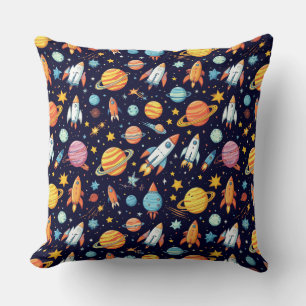 Kleurrijke ruimte-werp-kussen, kosmisch decor cade kussen