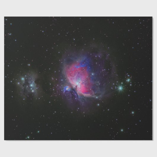 Kleurrijke ruimtemelkstraten cadeaupapier (Vlak)