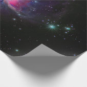 Kleurrijke ruimtemelkstraten cadeaupapier (Hoek)