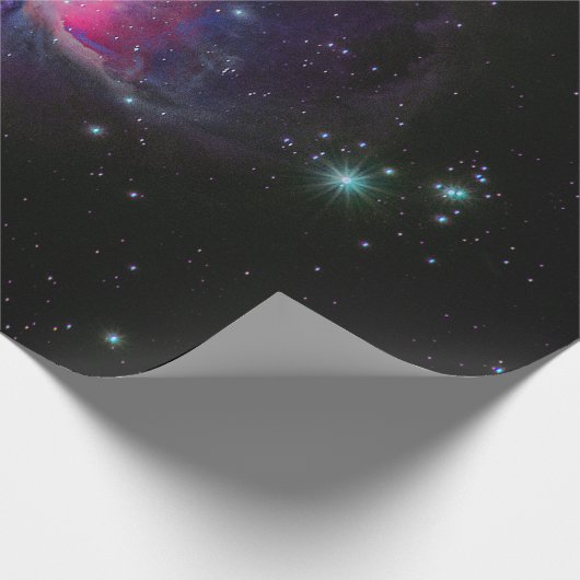 Kleurrijke ruimtemelkstraten cadeaupapier (Hoek)