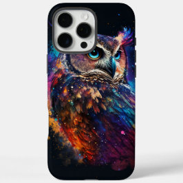 kleurrijke ruimteuil iPhone 16 pro max hoesje