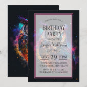 kleurrijke ruimteuil kaart (Voorkant / Achterkant)