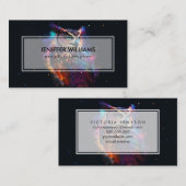 kleurrijke ruimteuil visitekaartje (Voorkant / Achterkant)