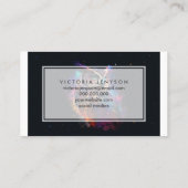 kleurrijke ruimteuil visitekaartje (Achterkant)