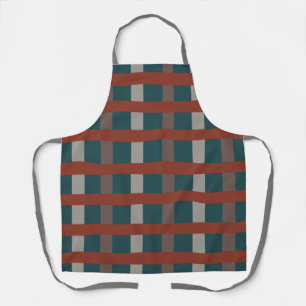 Kleurrijke ruitjes voor grillen bakken koks schort