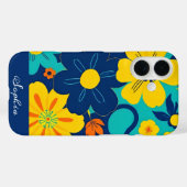Kleurrijke Rush Blooms-Dopamine Style-Retro Bloeme Case-Mate iPhone Case (Achterkant (horizontaal))