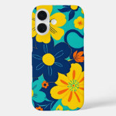 Kleurrijke Rush Blooms-Dopamine Style-Retro Bloeme Case-Mate iPhone Case (Achterkant)
