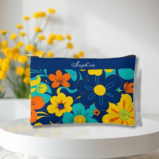 Kleurrijke Rush Blooms-Dopamine Style-Retro Bloeme Etui
