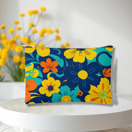 Kleurrijke Rush Blooms-Dopamine Style-Retro Bloeme Etui