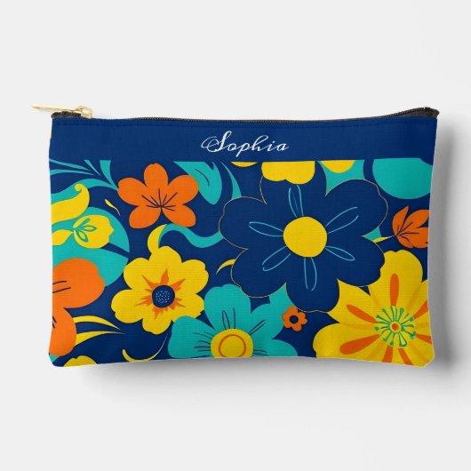 Kleurrijke Rush Blooms-Dopamine Style-Retro Bloeme Etui (Voorkant)