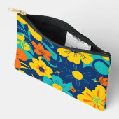 Kleurrijke Rush Blooms-Dopamine Style-Retro Bloeme Etui (Open)