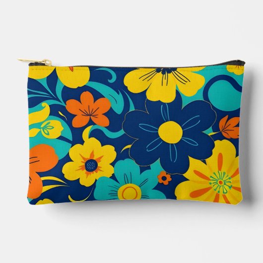 Kleurrijke Rush Blooms-Dopamine Style-Retro Bloeme Etui (Voorkant)