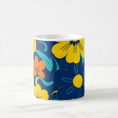 Kleurrijke Rush Blooms-Dopamine Style-Retro Bloeme Koffiemok (Center)