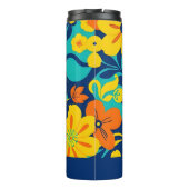 Kleurrijke Rush Blooms-Dopamine Style-Retro Bloeme Thermosbeker (Achterkant)