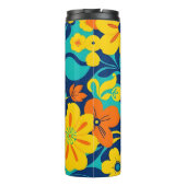 Kleurrijke Rush Blooms-Dopamine Style-Retro Bloeme Thermosbeker (Achterkant)