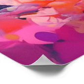 Kleurrijke Russische Blauwe Kat Kunst Poster (Hoek)