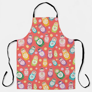 Kleurrijke Russische Doll Schort