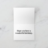 Kleurrijke rustende vlinder ontwerp Happy Birthday Kaart (Binnen)